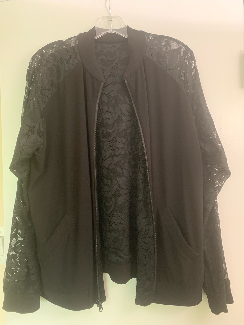 SYMPLI size 10 bomber reversible lace women’s jacket pockets travel elegant - Picture 7 of 8
